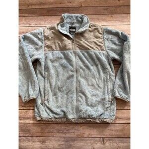 North Face Girl's Denali Thermal Fleece Jacket XL (18) Blue Grey